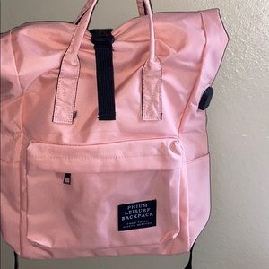 pink backpack